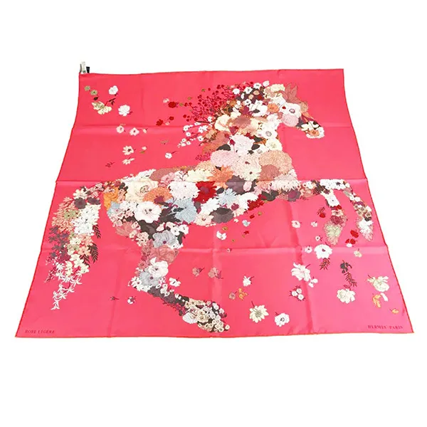 Khăn Lụa Hermès Robe Legere Scarf 90 Màu Hồng