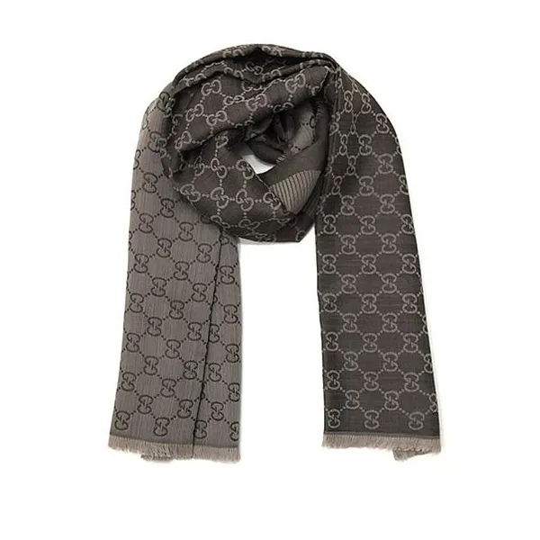 Khăn Quàng Cổ Gucci Mono 140x140 Màu Nâu Đậm