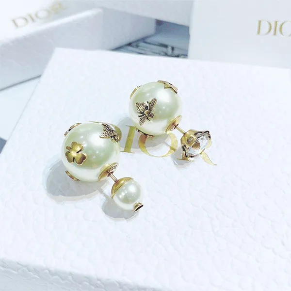 Khuyên Tai Dior Tribales Earrings Đính Ngọc Trai - Trang sức - Vua Hàng Hiệu
