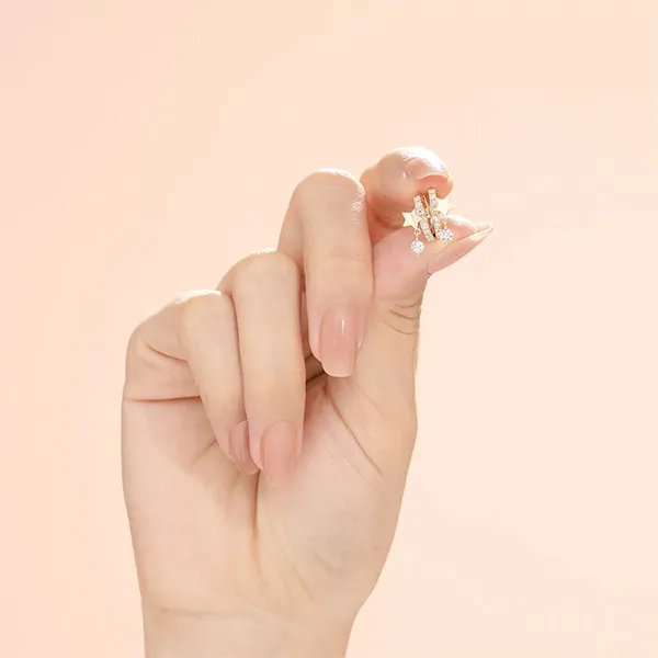 Khuyên Tai Huy Thanh Jewelry BT 424 Màu Vàng Gold