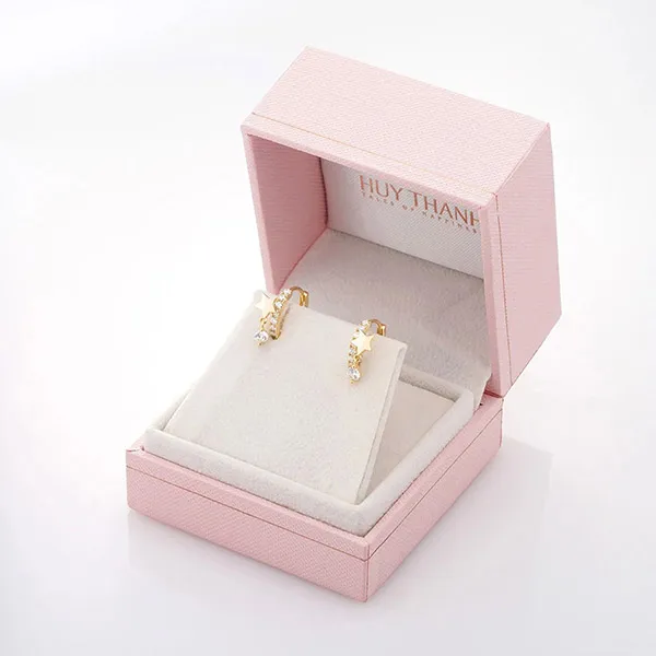 Khuyên Tai Huy Thanh Jewelry BT 424 Màu Vàng Gold