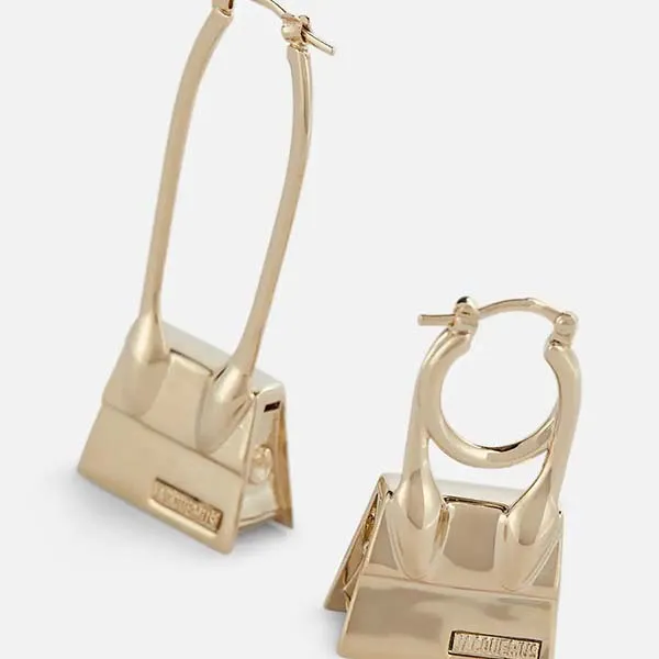 Khuyên Tai Jacquemus Les Creoles Chiquito Knot Earrings Màu Vàng - Trang sức - Vua Hàng Hiệu