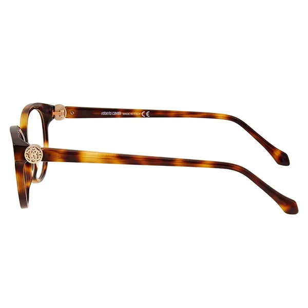 Kính Mắt Cận Roberto Cavalli Ladies Tortoise Round Eyeglass Frames RC507205254 Màu Nâu