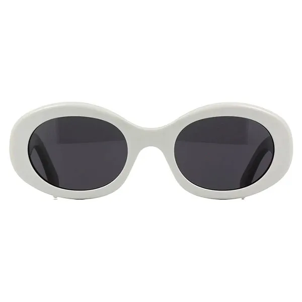 Kính Mát Celine Oval Sunglasses CL40194U 25A Màu Trắng Xám - Kính mắt - Vua Hàng Hiệu