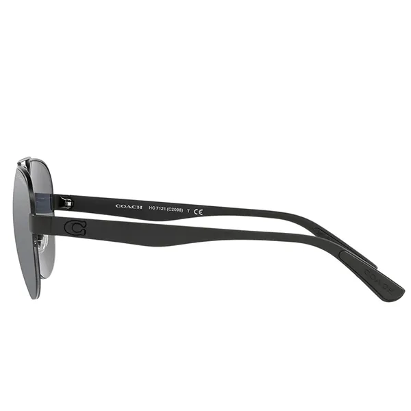 Kính Mát Coach Men Fashion Matte Gunmetal Sunglasses HC7121-938187-58 Màu Xám Đen