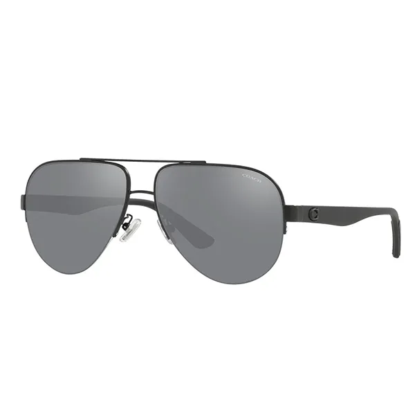 Kính Mát Coach Men Fashion Matte Gunmetal Sunglasses HC7121-938187-58 Màu Xám Đen