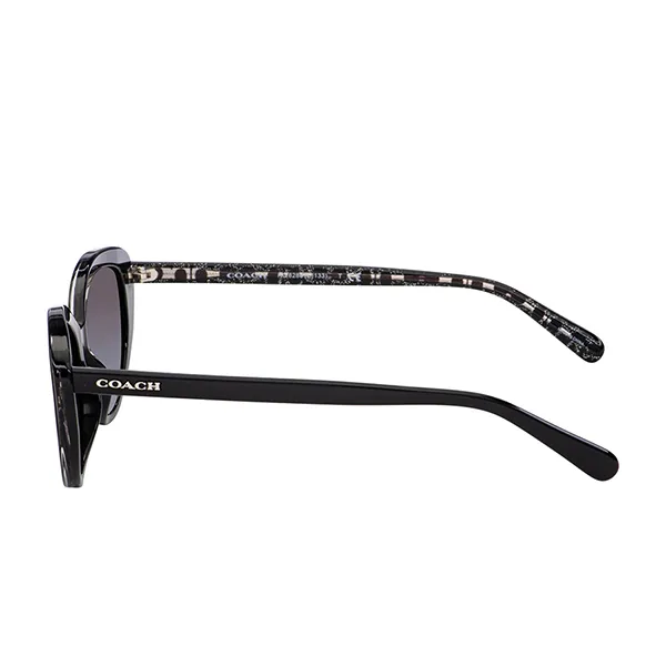 Kính Mát Nữ Coach Black Glitter Signature Sunglasses HC8288-55828G-52 Màu Đen