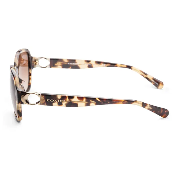 Kính Mát Coach Women Brown Tortoise Sunglasses HC8241F-557674-57 Màu Nâu
