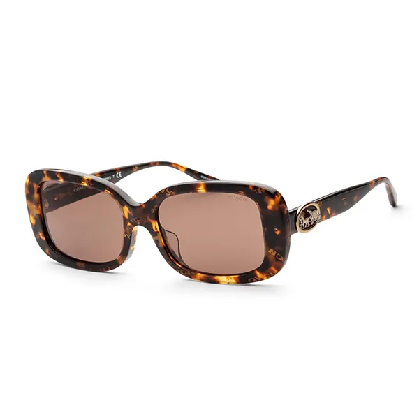 Kính Mát Coach Women Dark Tortoise Sunglasses HC8330F-565973 56 Màu Nâu - Kính mắt - Vua Hàng Hiệu