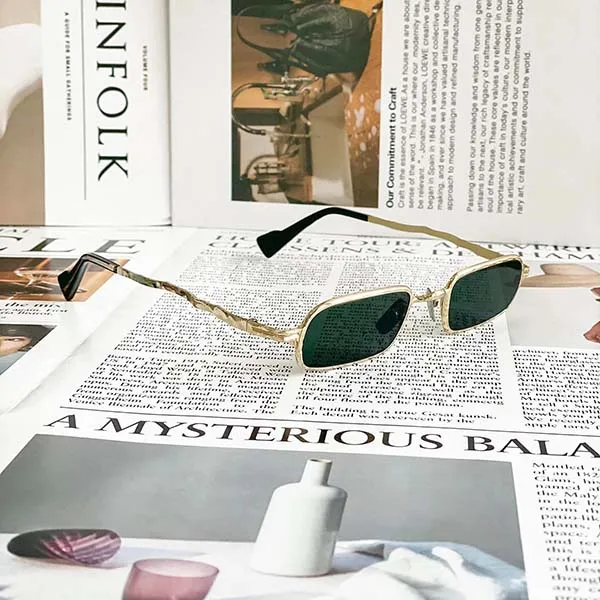 Kính Mát Kuboraum Mask Z18 GD Sunglasses Eyewear Màu Vàng Xanh - Kính mắt - Vua Hàng Hiệu