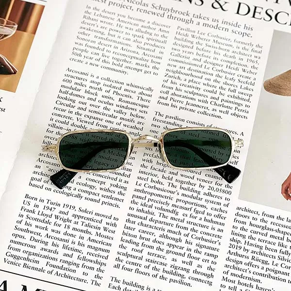 Kính Mát Kuboraum Mask Z18 GD Sunglasses Eyewear Màu Vàng Xanh - Kính mắt - Vua Hàng Hiệu