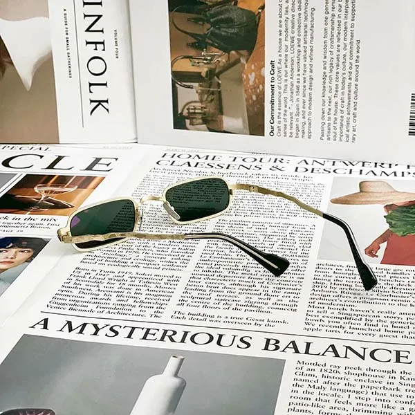 Kính Mát Kuboraum Mask Z18 GD Sunglasses Eyewear Màu Vàng Xanh - Kính mắt - Vua Hàng Hiệu