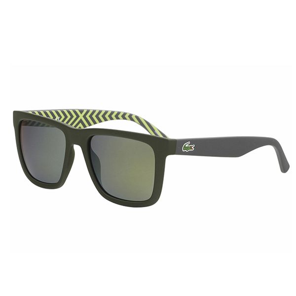 Kính Mát Lacoste Grey Square Men Sunglasses L750S 318 54 Màu Xám/Xanh Green - 1