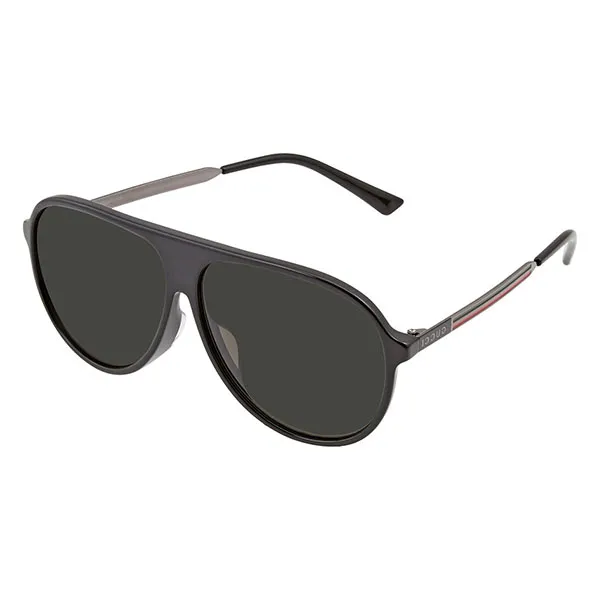 Kính Mát Nam Gucci Grey Aviator Sunglasses GG0829SA 001 61 Màu Xám Đen - Kính mắt - Vua Hàng Hiệu
