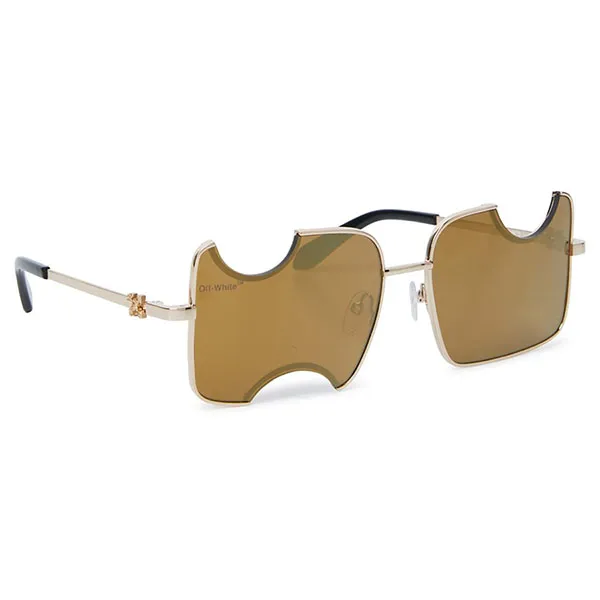 Kính Mát Off-White Salvador Sunglasses OERI046 7676 Màu Nâu Vàng - Kính mắt - Vua Hàng Hiệu