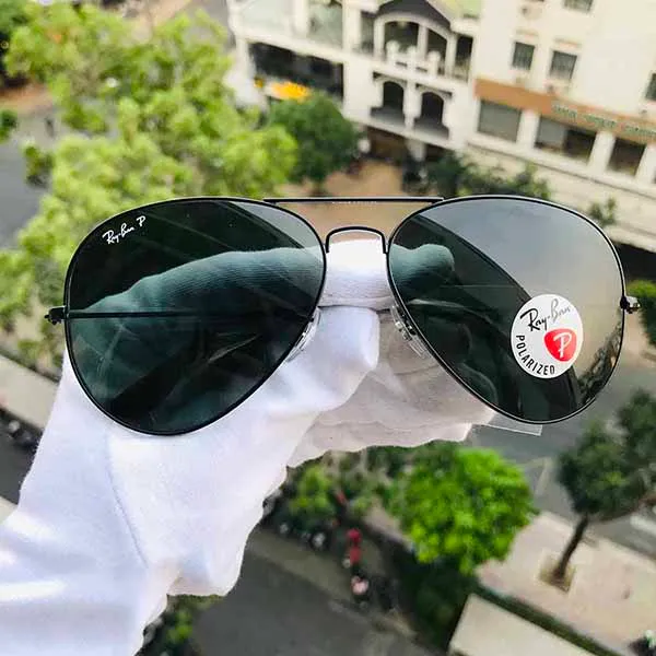 Kính Mát Rayban Aviator Classic Polarized Green Classic G-15 Sunglasses RB3025 002/58 62-14 Xanh Green - Kính mắt - Vua Hàng Hiệu