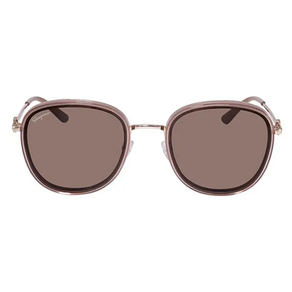 Kính Mát Salvatore Ferragamo Fashion Unisex Sunglasses SF213SK-272 Màu Nâu - Kính mắt - Vua Hàng Hiệu