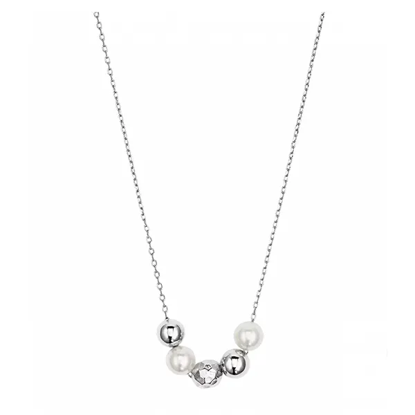 Dây Chuyền Misaki Monaco Tenderly Pendant Silver With White Artisanal Pearls Màu Bạc - Trang sức - Vua Hàng Hiệu