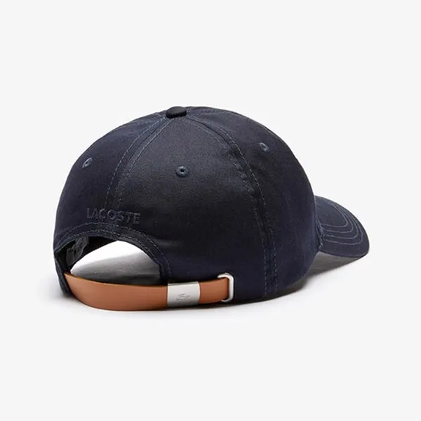 Mũ Lacoste Croco-embroidered Badge Adjustable Cotton Cap RK2681-10-C2J Màu Đen