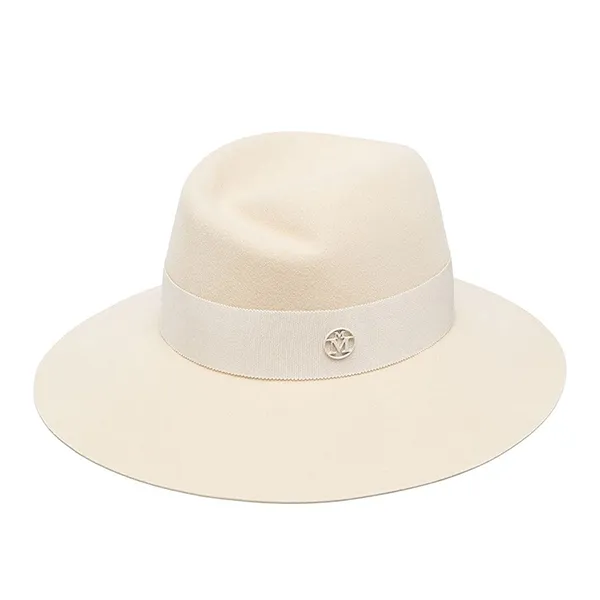 Mũ Maison Michel Kyra Wool Felt Fedora Hat Màu Kem - Mũ nón - Vua Hàng Hiệu