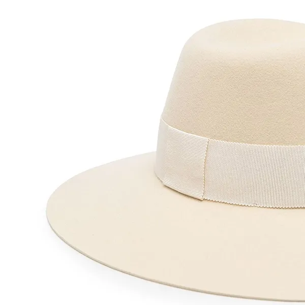 Mũ Maison Michel Kyra Wool Felt Fedora Hat Màu Kem - Mũ nón - Vua Hàng Hiệu