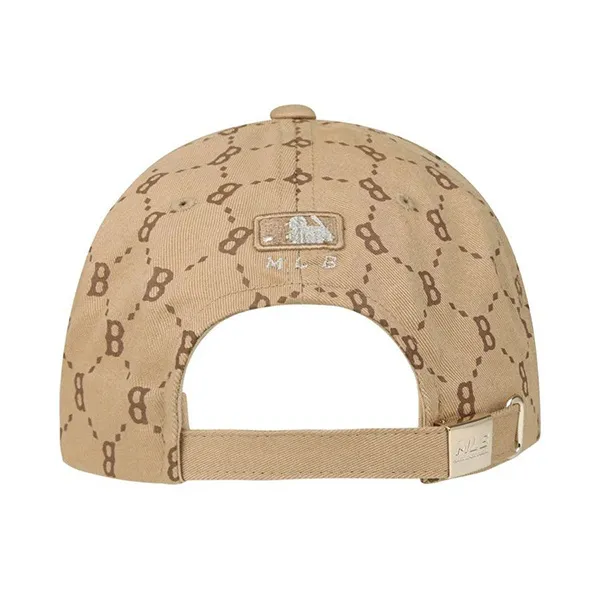 Mũ MLB Monogram Diamond Curve Boston Red Sox Beige 32CPFH111-43B Màu Kem - Mũ nón - Vua Hàng Hiệu