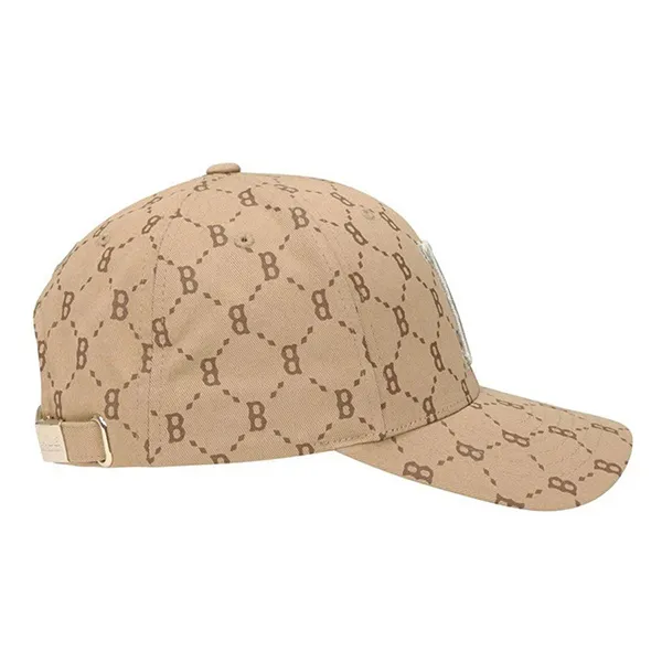 Mũ MLB Monogram Diamond Curve Boston Red Sox Beige 32CPFH111-43B Màu Kem - Mũ nón - Vua Hàng Hiệu