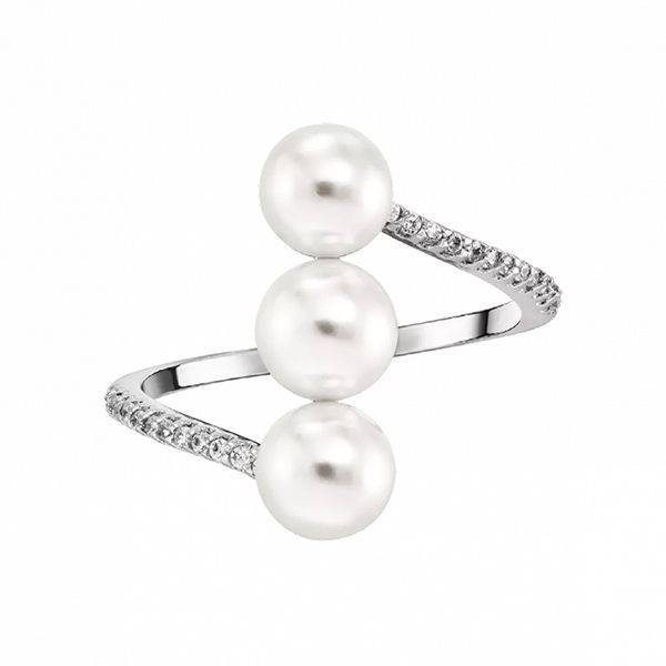 Nhẫn Misaki Monaco Silver With White Artisanal Pearls Màu Bạc - 2