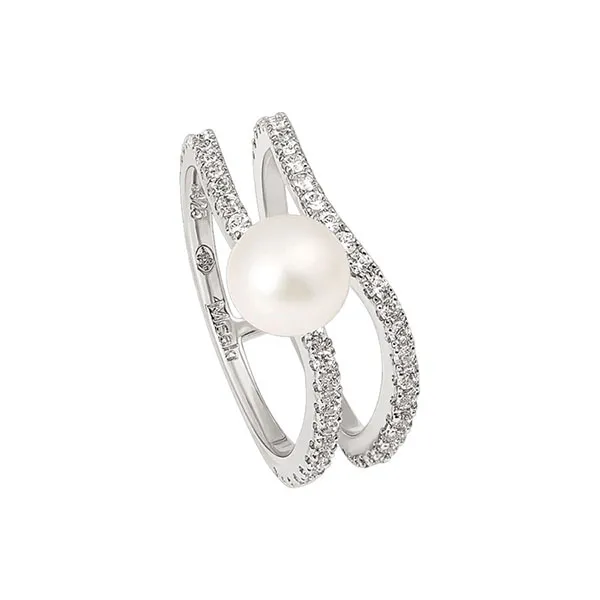 Nhẫn Misaki Monaco Silver With White Cultured Pearls Màu Bạc - Trang sức - Vua Hàng Hiệu
