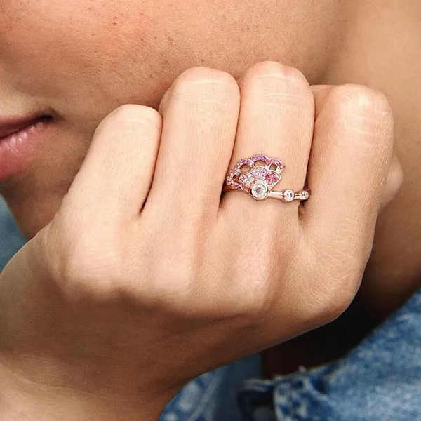 Nhẫn Pandora Pink Fan Ring 188191C01-54 Màu Vàng Hồng Size 56 - Trang sức - Vua Hàng Hiệu