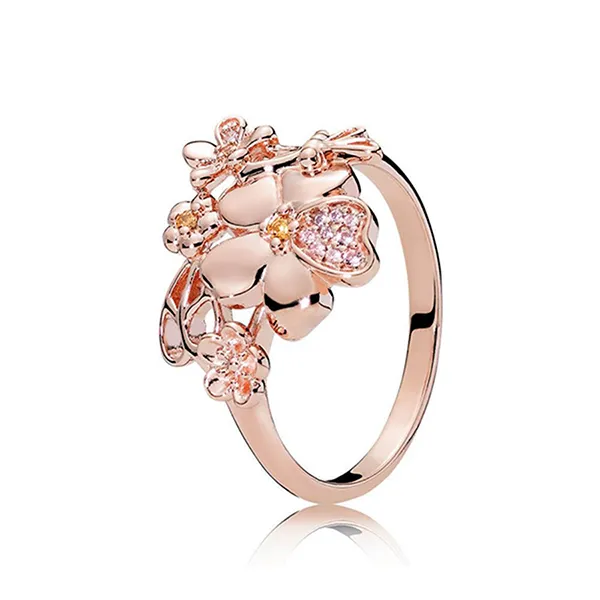 Nhẫn Pandora Rose Wildflower Meadow Ring 187083NPRMX Màu Vàng Hồng