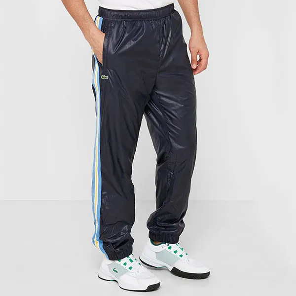 Quần Gió Lacoste Men’s Heritage Water-Resistant Trackpants XH9389 JGL Màu Xanh Đen Size M - Thời trang - Vua Hàng Hiệu