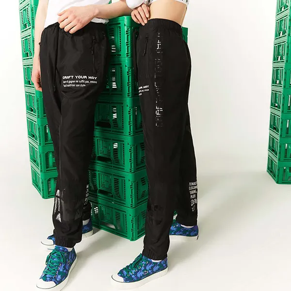 Quần Gió Lacoste Unisex Live x Minecraft Nylon Trackpants XH3814 031 Màu Đen Size XS (L) - Thời trang - Vua Hàng Hiệu