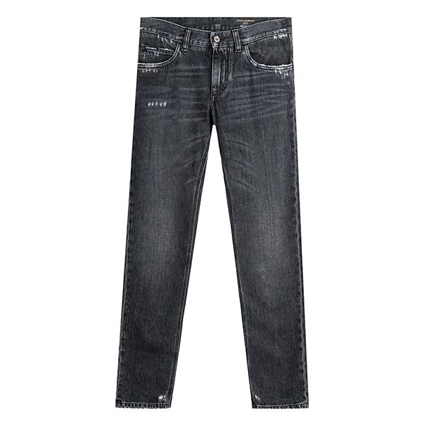 Quần Jeans Dolce & Gabbana D&G Regular Tag Silver GYJCCD G8BA5 Màu Xám Size 44 - 1