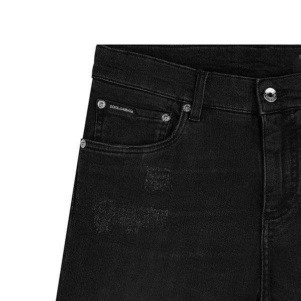 Quần Jeans Dolce & Gabbana D&G Skinny Tag Bạc GY07LD G8AZ5 Màu Đen Size 52 - 3
