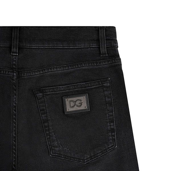 Quần Jeans Dolce & Gabbana D&G Skinny Tag Bạc GY07LD G8AZ5 Màu Đen Size 52 - 4