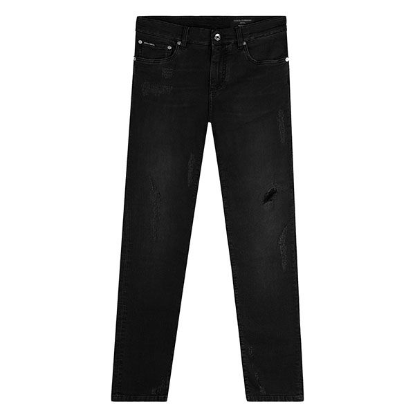 Quần Jeans Dolce & Gabbana D&G Skinny Tag Bạc GY07LD G8AZ5 Màu Đen Size 52 - 1