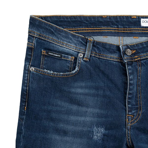 Quần Jeans Nam Dolce & Gabbana D&G Slim GYZR1D G8GV4 Màu Xanh Size 48 - 3