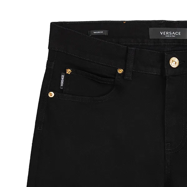 Quần Jeans Versace Logo Slim A81832 1F01113 IT 1D040 Màu Đen - Thời trang - Vua Hàng Hiệu