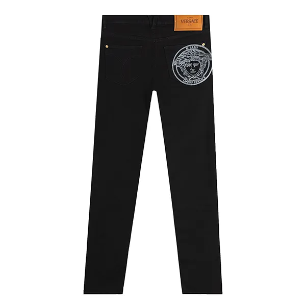 Quần Jeans Versace Logo Slim A81832 1F01113 IT 1D040 Màu Đen - Thời trang - Vua Hàng Hiệu