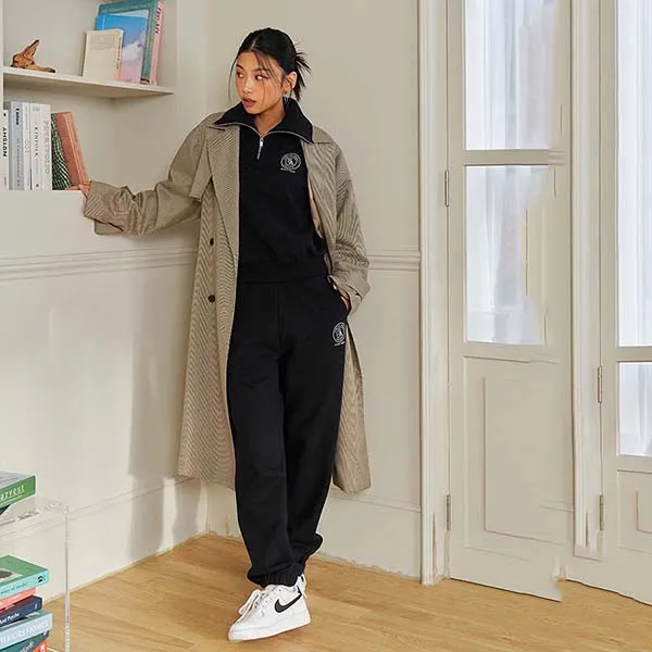 Quần Jogger Stretch Angels Overfit_Black A-22F-SWTP11125-BKS Màu Đen - Thời trang - Vua Hàng Hiệu