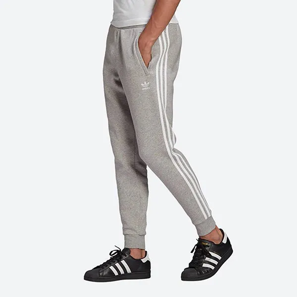 Quần Nỉ Adidas 3 Sọc Classics Adicolor GN3530 Màu Ghi - Thời trang - Vua Hàng Hiệu