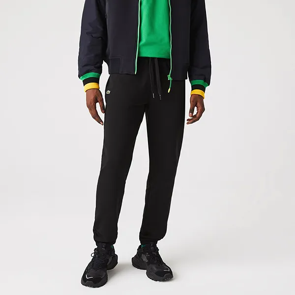 Quần Nỉ Lacoste Men's Sport Tennis Fleece Trackpants XH7611 031 Màu Đen Size S
