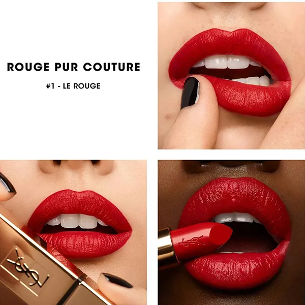Set Son Yves Saint Laurent YSL Mini Rouge Pur Couture Satin Lipstick Trio 3 Màu - Son Môi - Vua Hàng Hiệu