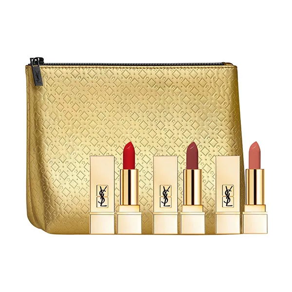 Set Son Yves Saint Laurent YSL Mini Rouge Pur Couture Satin Lipstick Trio 3 Màu - Son Môi - Vua Hàng Hiệu