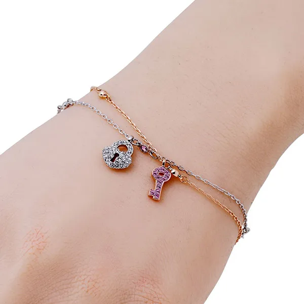 Set Vòng Đeo Tay Swarovski Crystal Wishes Set Hai Vòng 5529346 Màu Bạc, Vàng Hồng