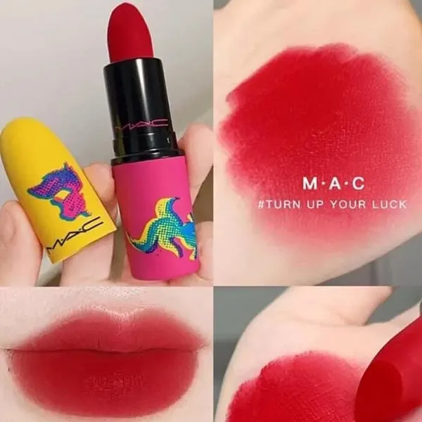 Son MAC Turn Up Your Luck Màu Đỏ Tươi – Moon Masterpiece