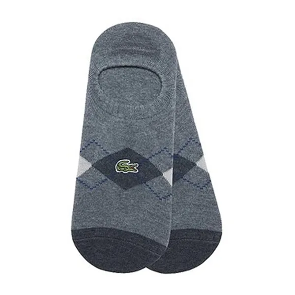 Tất Lacoste Argyle Overshoes RA681E Màu Xám