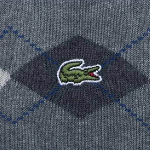 Tất Lacoste Argyle Overshoes RA681E Màu Xám