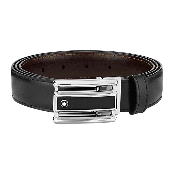 Thắt Lưng Montblanc Reversible Leather Belt 114423 Màu Đen - Thắt lưng - Vua Hàng Hiệu